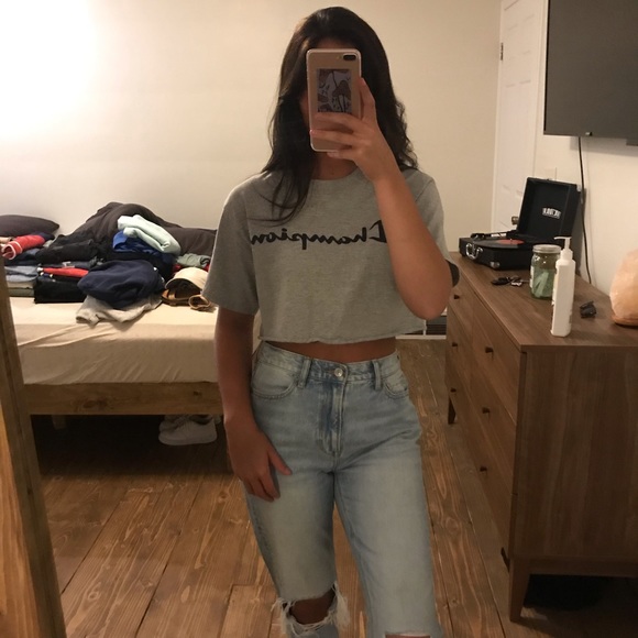 Champion Tops - champion cropped tee